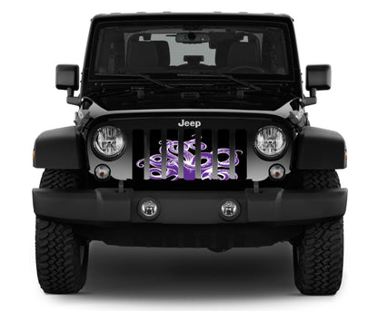 Purple Octopus Grille Insert