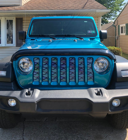 Mermaid Scales Blue & Purple Grille Insert