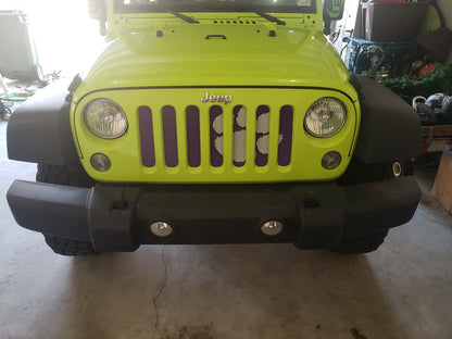 White Tiger Paw Purple Grille Insert