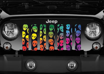 Rainbow Aliens Grille Insert