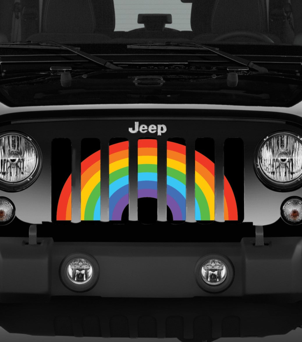 Rainbow Pride Flag Grille Insert