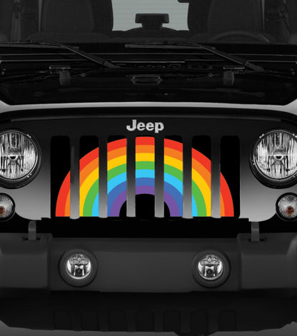 Rainbow Pride Flag Grille Insert