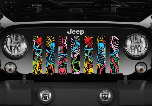 Rainbow Skeletons Grille Insert