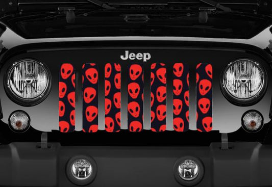 Red Aliens Grille Insert
