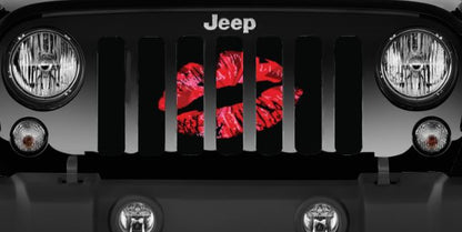 Red Ombre Kiss Grille Insert