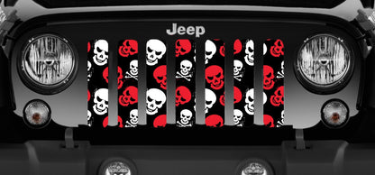 Skulls (Red) Grille Insert