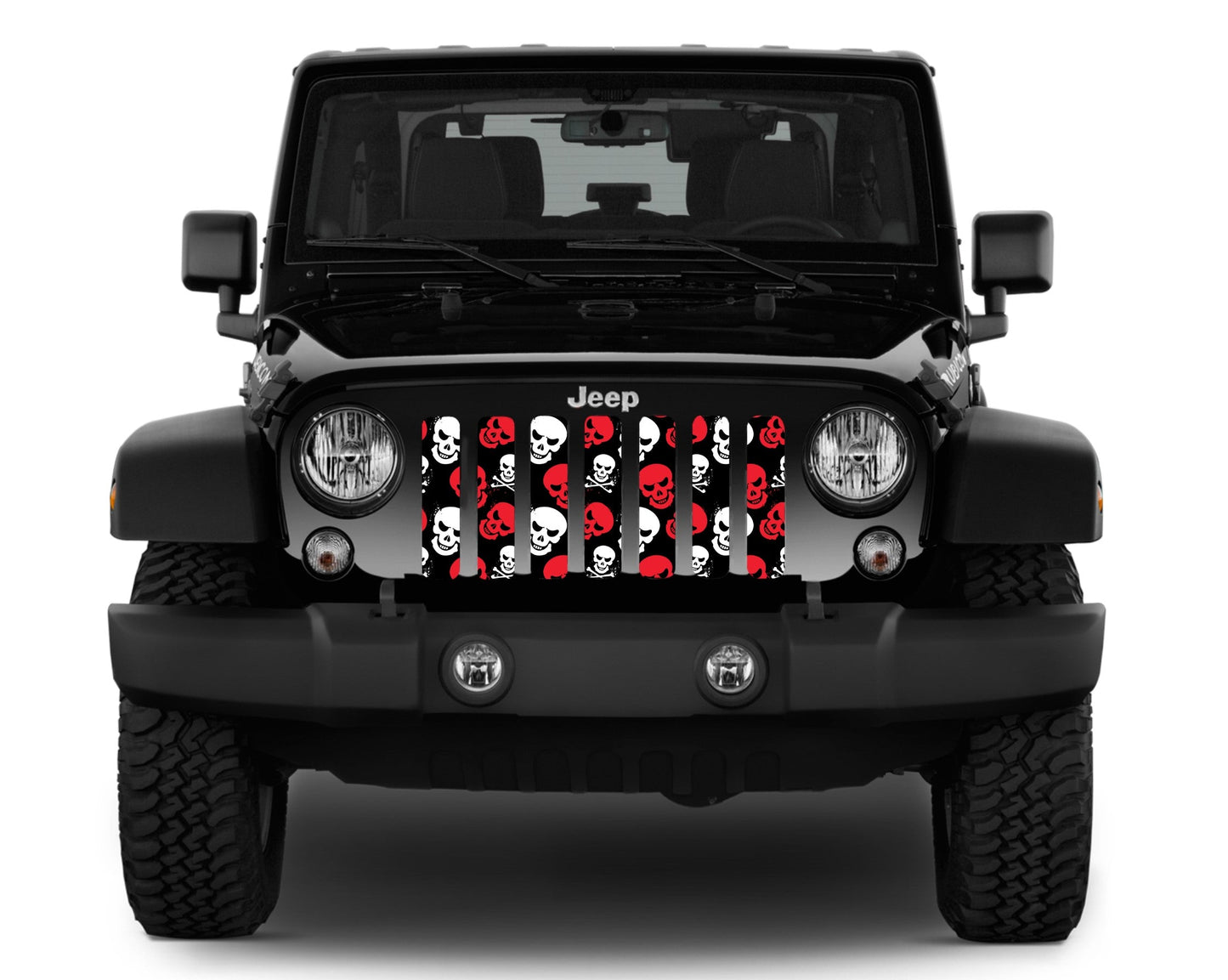 Skulls (Red) Grille Insert