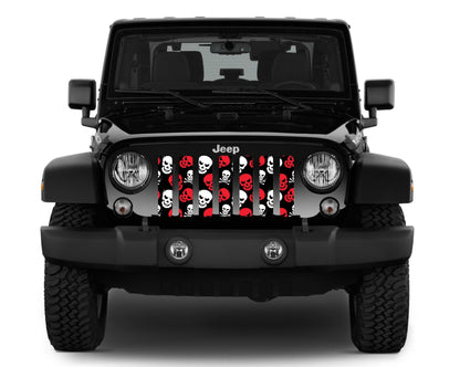 Skulls (Red) Grille Insert