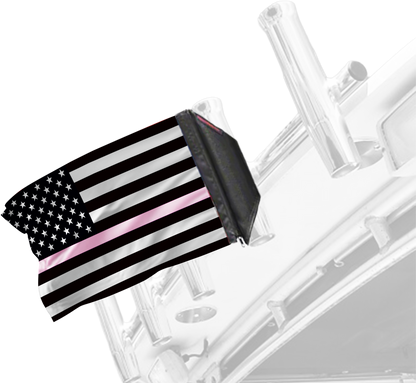 USA Subdued Thin Pink Line 12"x18" Forever Wave Flag