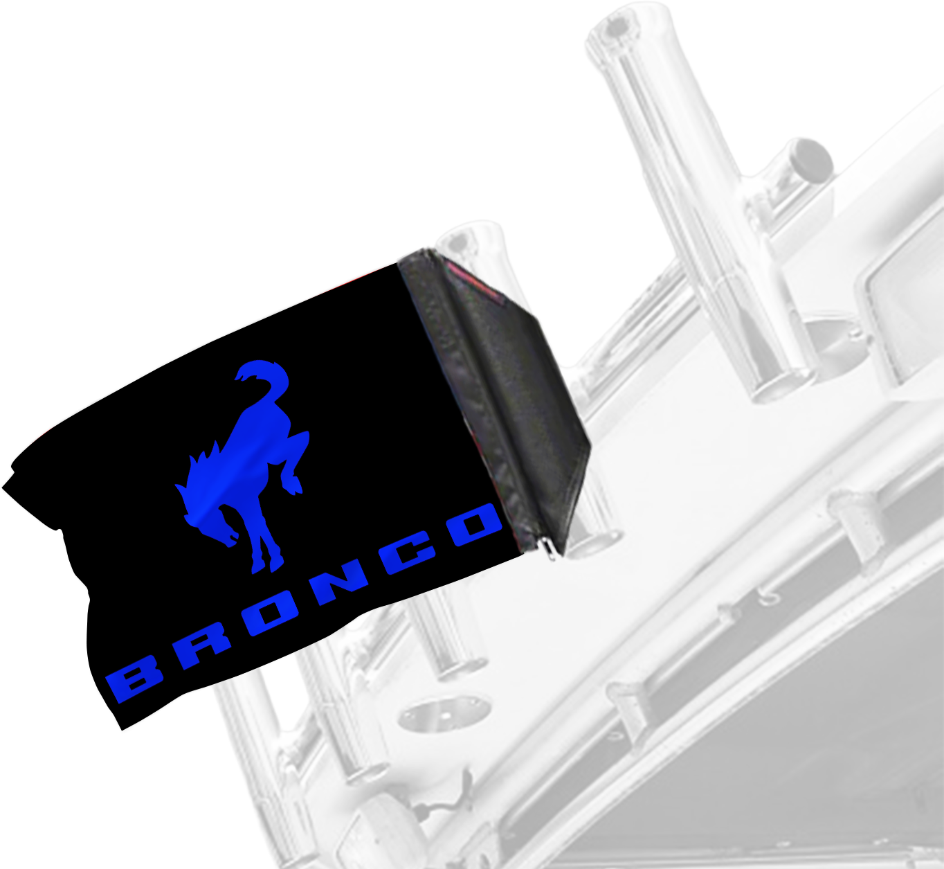 Bucking Bronco 12"x18" Forever Wave Flag