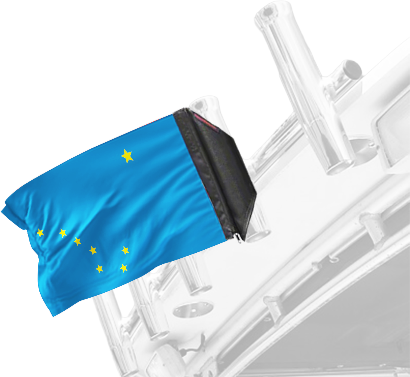State Flag Alaska 12"x18" Forever Wave Flag