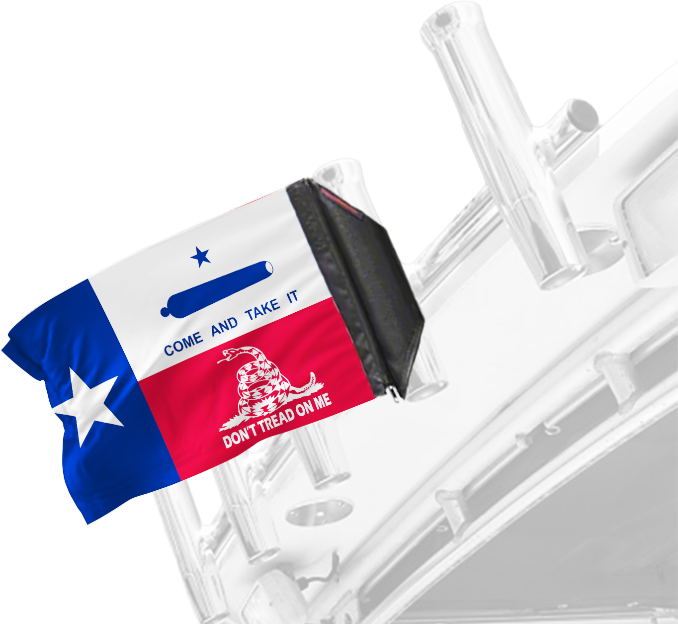 State Flag Texas Don't Tread 12"x18" Forever Wave Flag