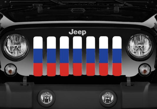 Russian Flag Grille Insert
