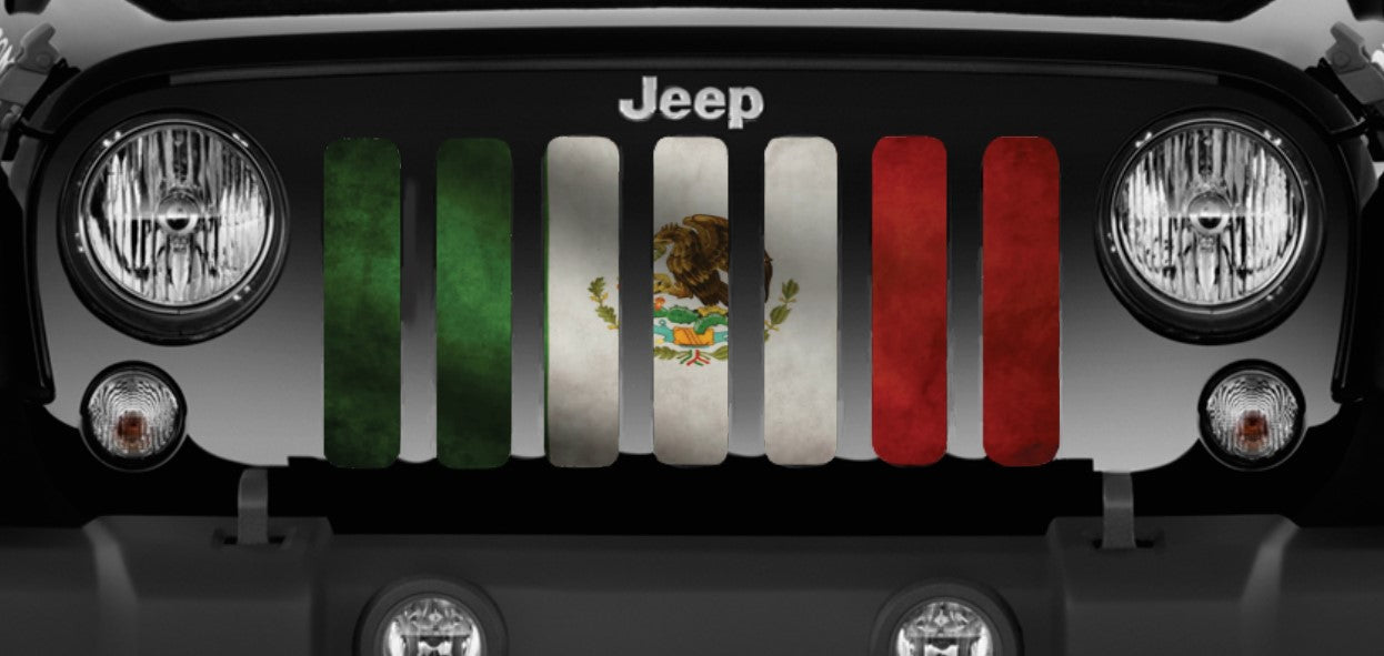 Rustic Mexico Flag Grille Insert