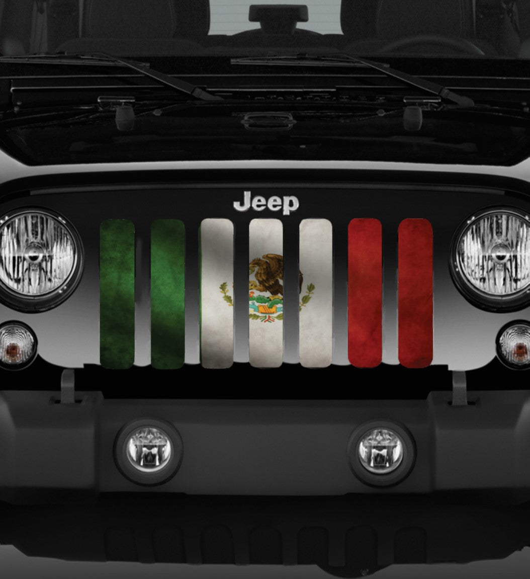 Rustic Mexico Flag Grille Insert