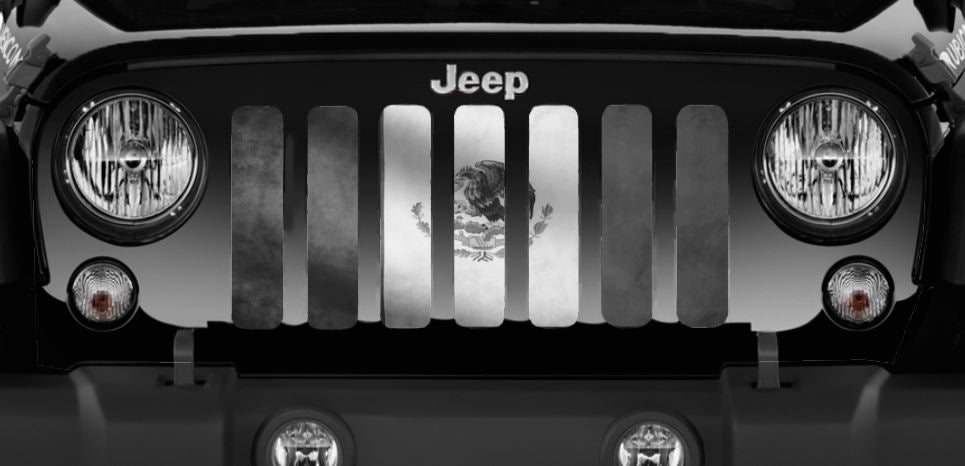 Rustic Mexico Flag Tactical Grille Insert