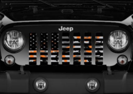 American Orange Camo Grille Insert