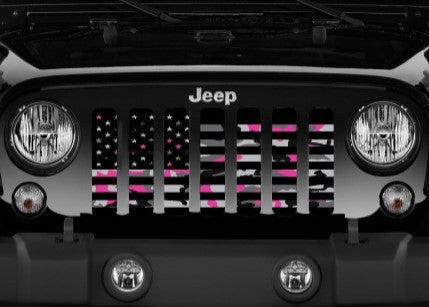 American Pink Camo Grille Insert