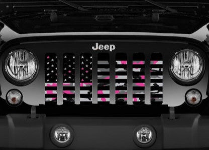 American Pink Camo Grille Insert