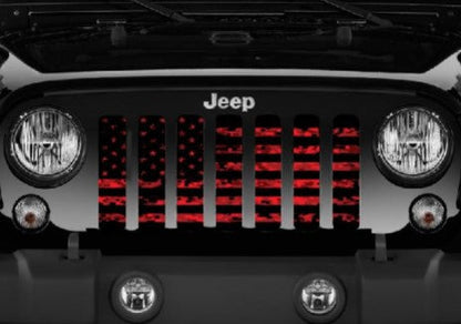 American Red Digital Camo Grille Insert