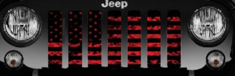 American Red Digital Camo Grille Insert