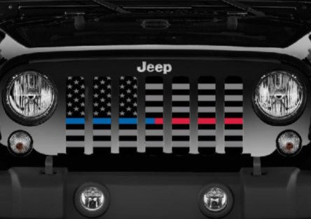 American Tactical Back the Blue and Red Grille Insert