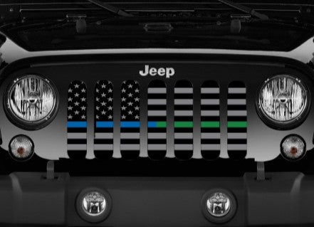 American Tactical Thin Blue and Thin Green Line Grille Insert