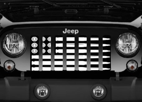 AMMO Flag Black and White Grille Insert