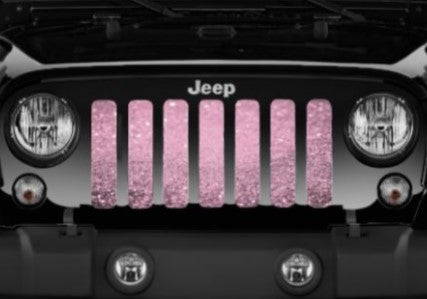 Baby Pink Fleck Print Grille Insert