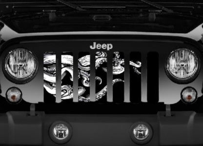 Black & White Octopus Grille Insert