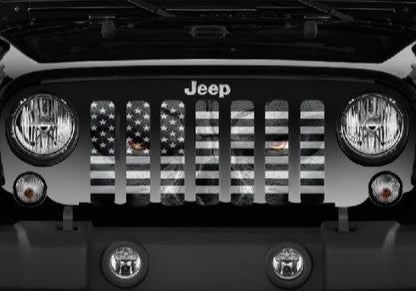 Black and White Angry Patriot Grille Insert