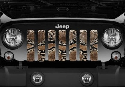 Brown Snake Skin Grille Insert