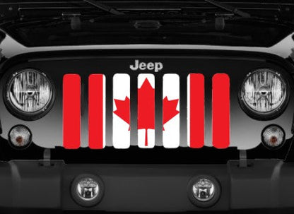Canada, Eh? Red and White Canadian Grille Insert