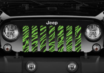 Green Zebra Print Grille Insert