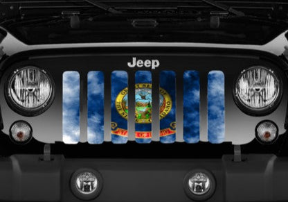 Idaho Grunge State Flag Grille Insert