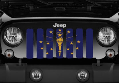 Indiana State Flag Grille Insert