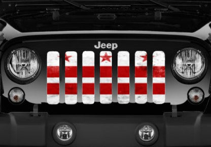 District of Columbia DC Grunge State Flag Grille Insert