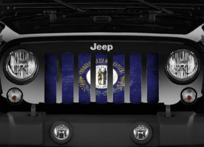 Kentucky Grunge State Flag Grille Insert