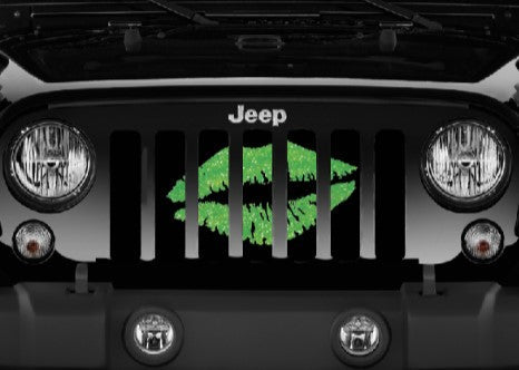 Lime Green Kiss Grille Insert