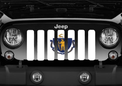 Massachusetts State Flag Grille Insert