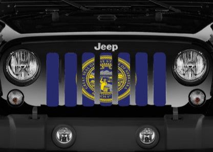 Nebraska State Flag Grille Insert