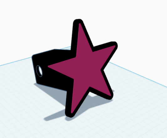 Pink Star Hitch Cover