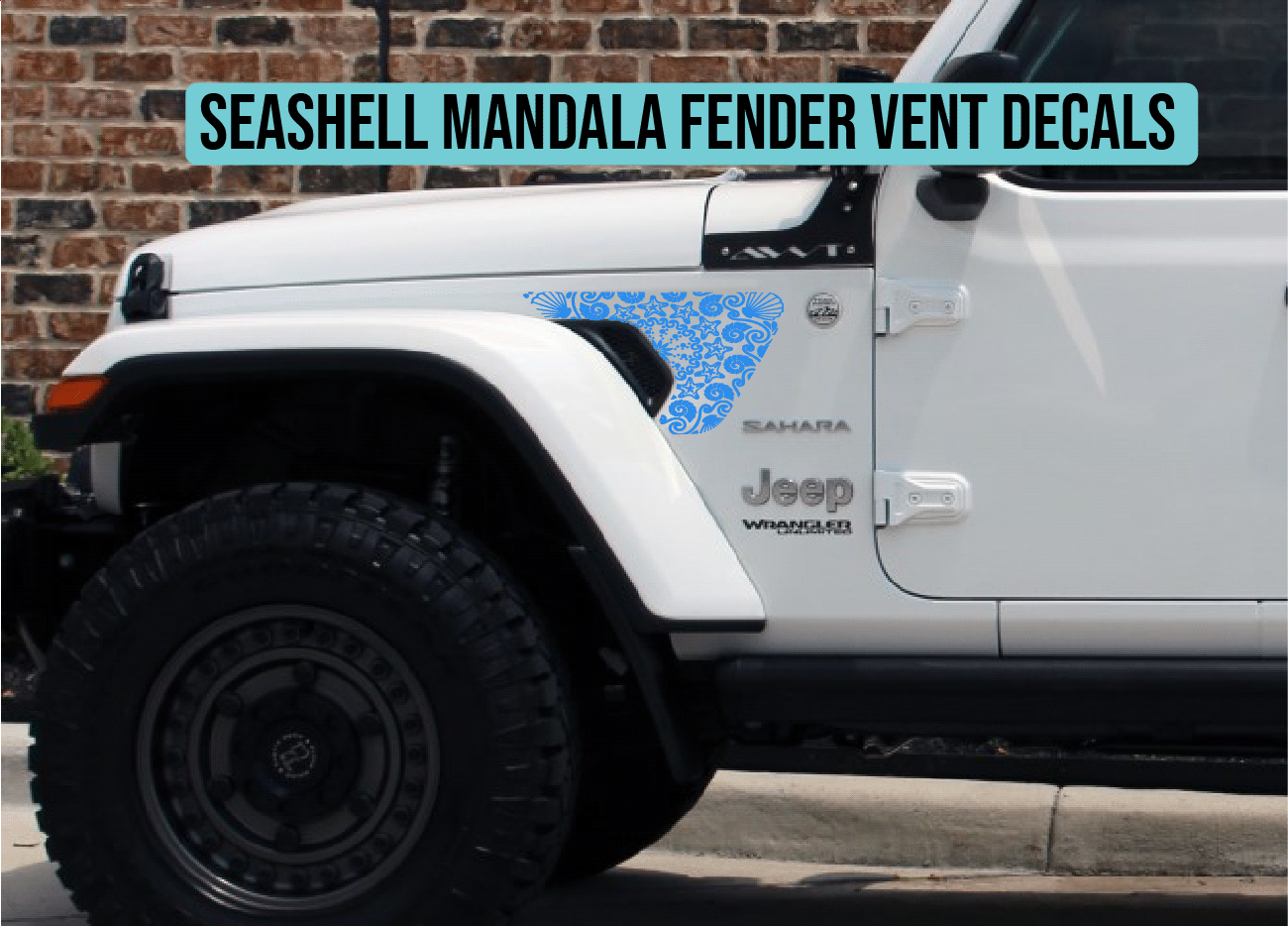 Seashell Mandala Vent Decal