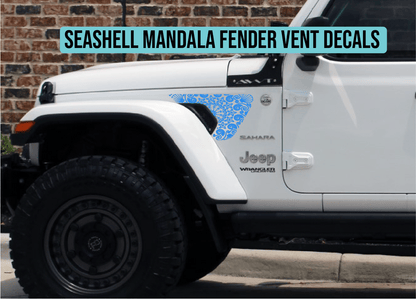 Seashell Mandala Vent Decal