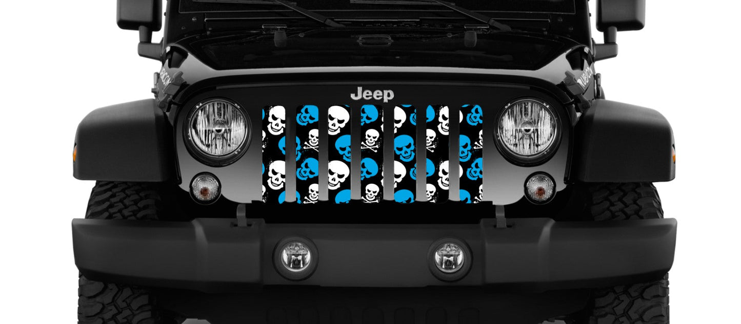 Skulls (Blue) Grille Insert
