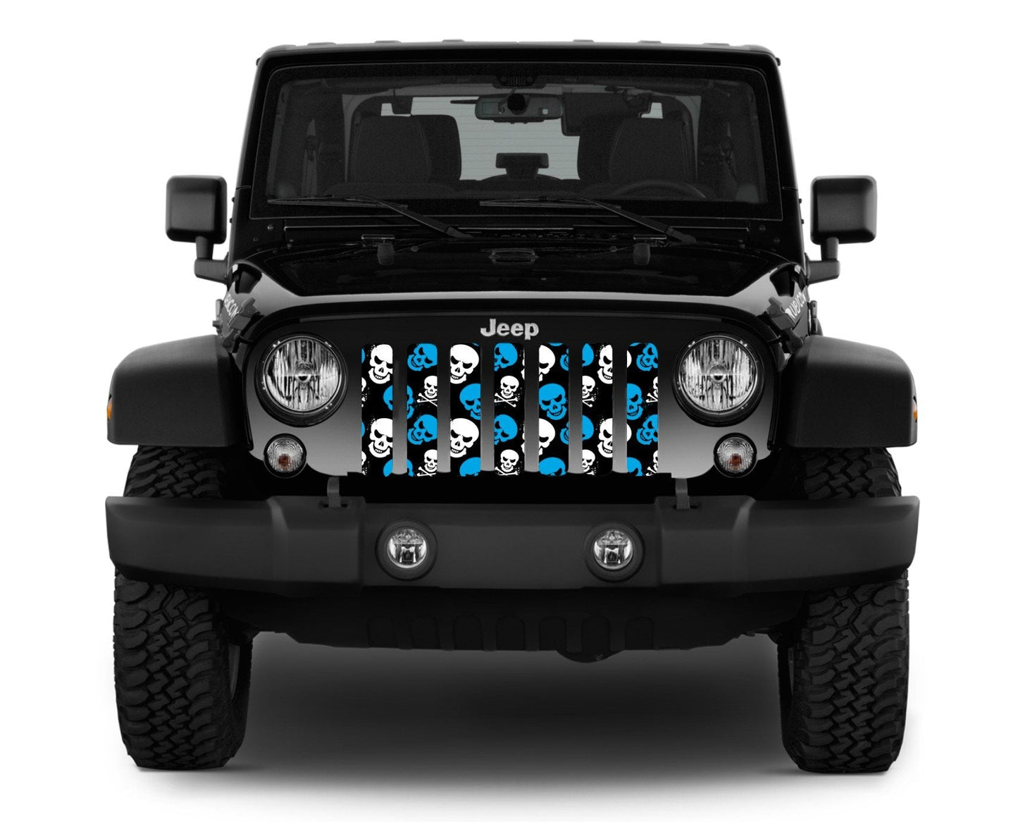 Platinum Skulls (Blue) Grille Insert