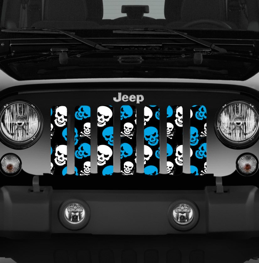 Skulls (Blue) Grille Insert