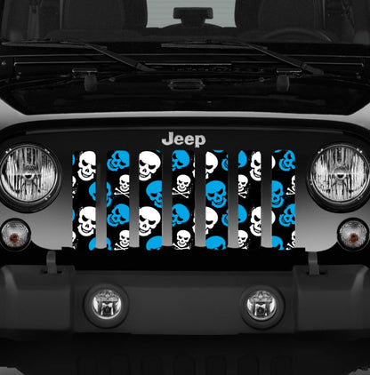 Skulls (Blue) Grille Insert