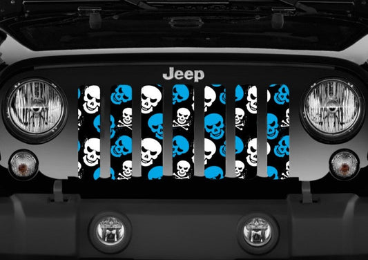 Skulls (Blue) Grille Insert