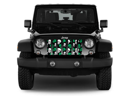 Skulls (Green) Grille Insert